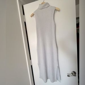 Grey turtleneck Anthropologie midi dress, Size S